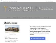 Tablet Screenshot of johnnausmdpa.com